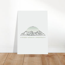 Charger l'image dans la galerie, Eiger-Mönch-Jungfrau Premium Poster auf mattem Papier