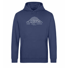 Laden Sie das Bild in den Galerie-Viewer, Eiger Mönch Jungfrau - Premium Berg Hoodie (Navy)