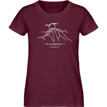 Laden Sie das Bild in den Galerie-Viewer, Kaiseregg - Premium Berg Shirt Damen (Burgundy)