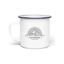 Laden Sie das Bild in den Galerie-Viewer, Matterhorn  - Berg-Tasse aus Emaille