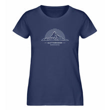 Laden Sie das Bild in den Galerie-Viewer, Matterhorn - Premium Berg Shirt Damen (Navy)
