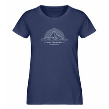 Laden Sie das Bild in den Galerie-Viewer, Matterhorn - Premium Berg Shirt Damen (Navy)