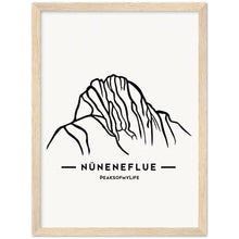 Laden Sie das Bild in den Galerie-Viewer, Nüneneflue Holzgerahmtes Poster auf matten Papier in Museumsqualität