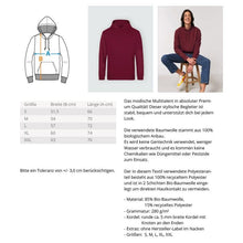 Laden Sie das Bild in den Galerie-Viewer, Schreckhorn - Premium Berg Hoodie (Burgundy)