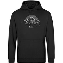 Laden Sie das Bild in den Galerie-Viewer, Eiger - Premium Berg Hoodie (Black)
