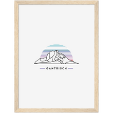 Laden Sie das Bild in den Galerie-Viewer, Gantrisch Poster mit Rahmen