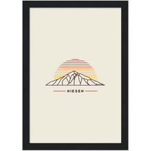 Laden Sie das Bild in den Galerie-Viewer, Niesen Poster mit Rahmen