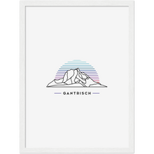 Laden Sie das Bild in den Galerie-Viewer, Gantrisch Poster mit Rahmen