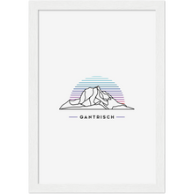 Laden Sie das Bild in den Galerie-Viewer, Gantrisch Poster mit Rahmen