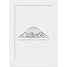 Laden Sie das Bild in den Galerie-Viewer, Eiger Mönch und Jungfrau Poster mit Rahmen