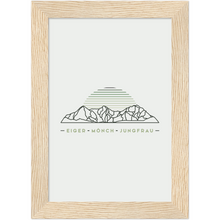 Laden Sie das Bild in den Galerie-Viewer, Eiger Mönch und Jungfrau Poster mit Rahmen
