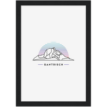 Laden Sie das Bild in den Galerie-Viewer, Gantrisch Poster mit Rahmen