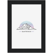 Laden Sie das Bild in den Galerie-Viewer, Gantrisch Poster mit Rahmen