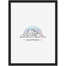 Laden Sie das Bild in den Galerie-Viewer, Gantrisch Poster mit Rahmen