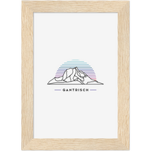 Laden Sie das Bild in den Galerie-Viewer, Gantrisch Poster mit Rahmen