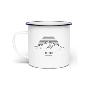 Brisen  - Berg-Tasse aus Emaille