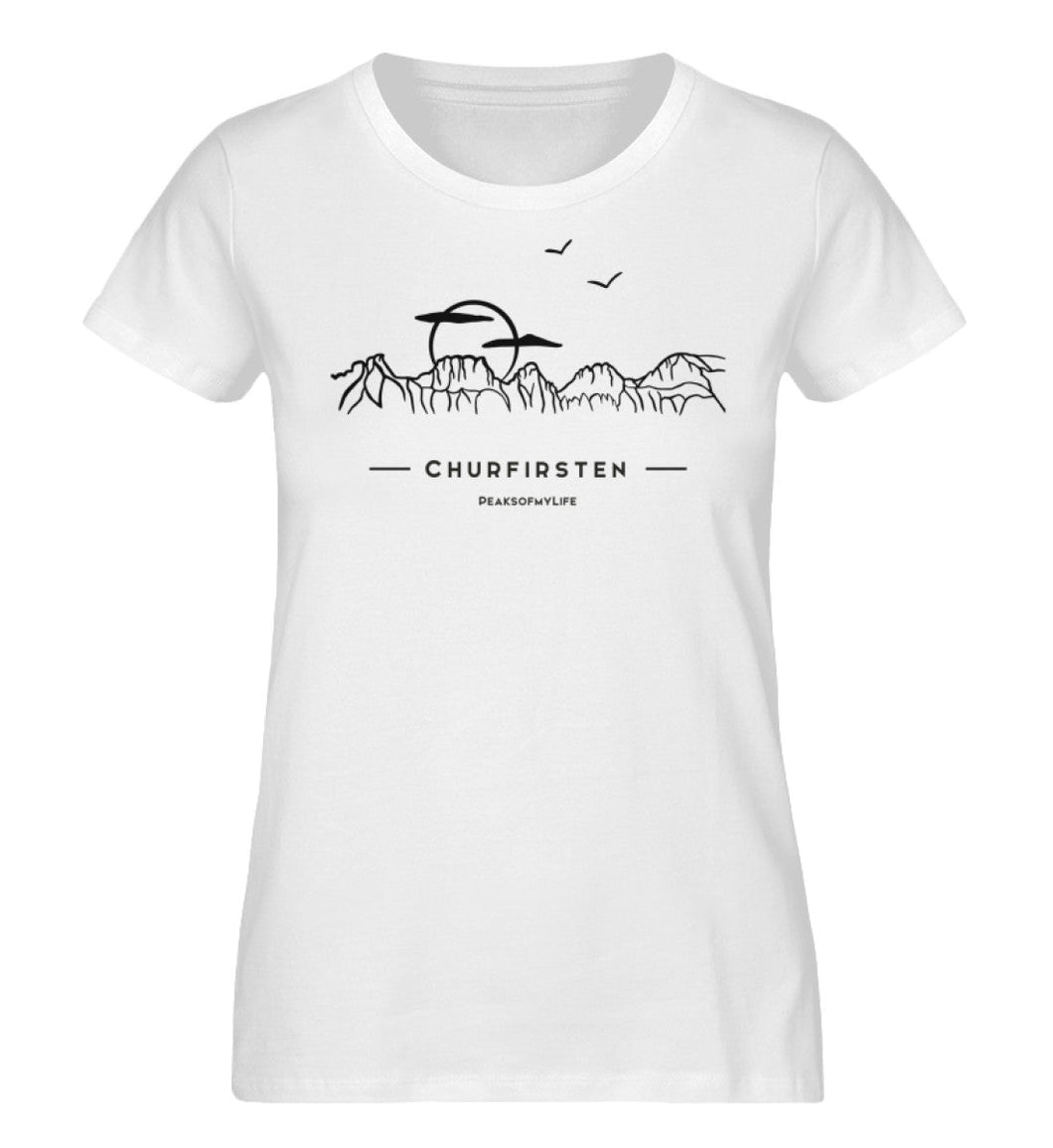 Churfirsten - Premium Berg Shirt Damen (White)