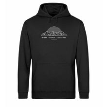 Charger l&#39;image dans la galerie, Eiger Mönch Jungfrau - Premium Berg Hoodie (Black)
