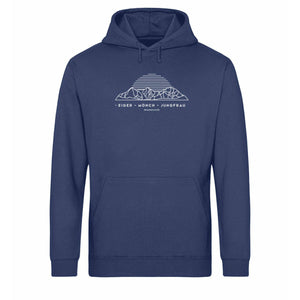 Eiger Mönch Jungfrau - Premium Berg Hoodie (Navy)