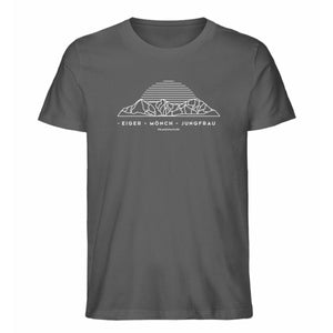 Eiger Mönch Jungfrau - Premium Berg Shirt Men (Anthrazite)