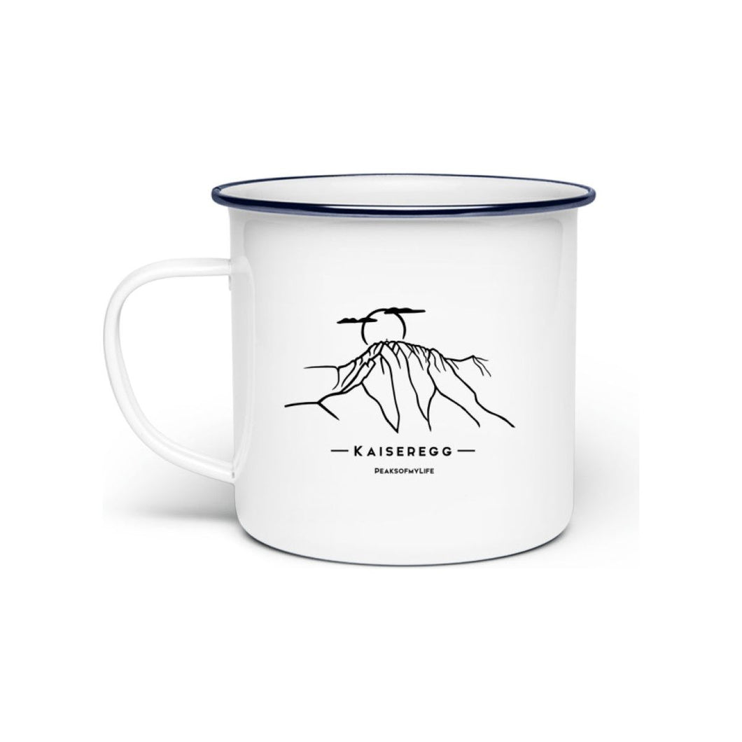 Kaiseregg  - Berg-Tasse aus Emaille