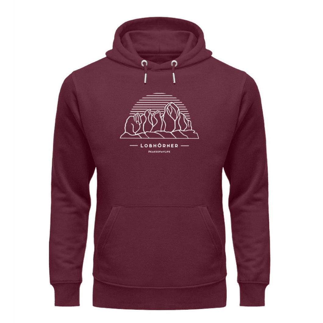 Lobhörner - Premium Berg Hoodie (Burgundy)