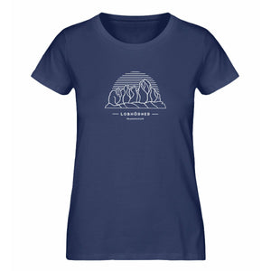Lobhörner - Premium Berg Shirt Damen (Navy)