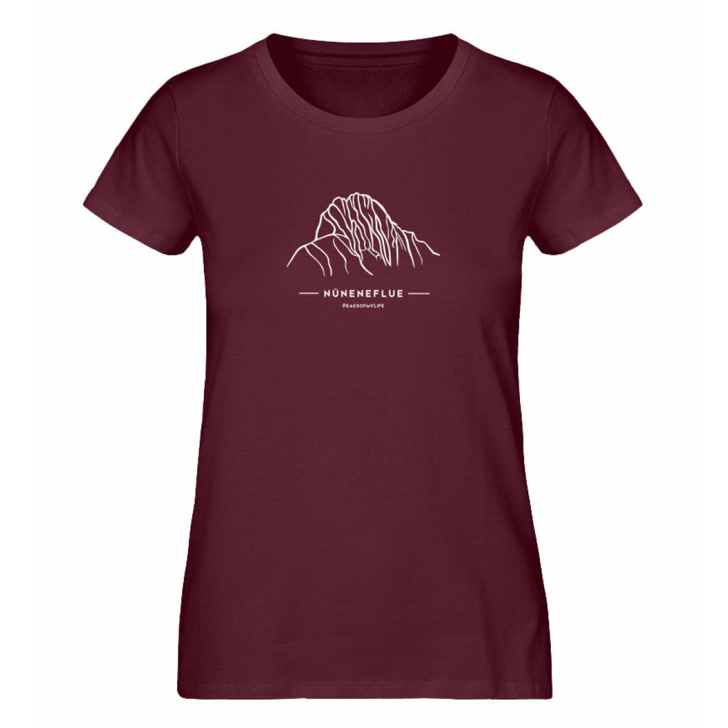 Nüneneflue - Premium Berg Shirt Damen (Burgundy)