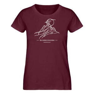 Schreckhorn - Premium Berg Shirt Damen (Burgundy)