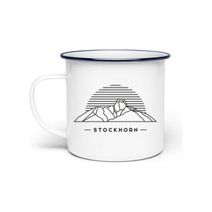 Stockhorn  - Berg-Tasse aus Emaille