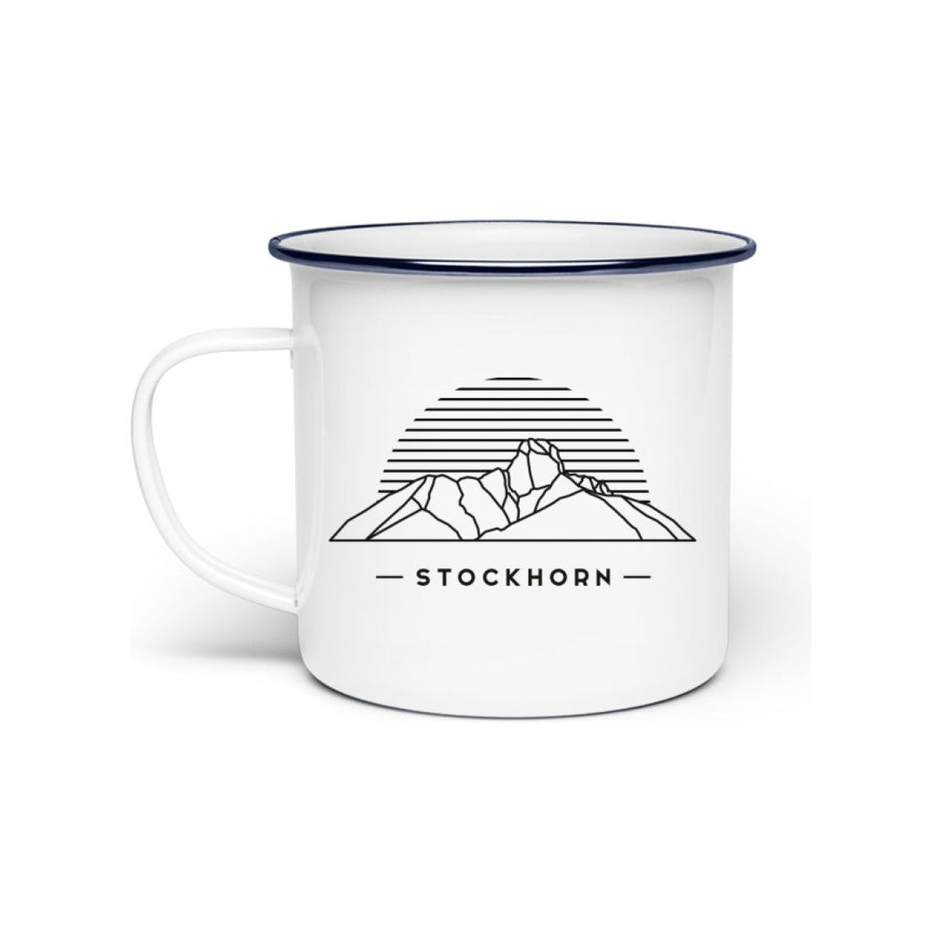Stockhorn  - Berg-Tasse aus Emaille