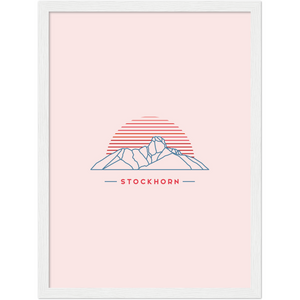 Stockhorn Poster mit Rahmen