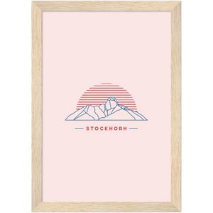 Stockhorn Poster mit Rahmen