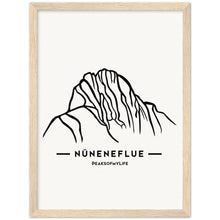 Laden Sie das Bild in den Galerie-Viewer, Nüneneflue Holzgerahmtes Poster auf matten Papier in Museumsqualität
