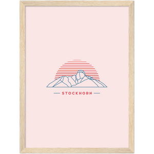 Stockhorn Poster mit Rahmen