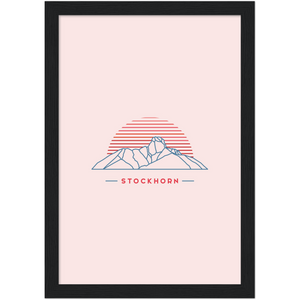 Stockhorn Poster mit Rahmen